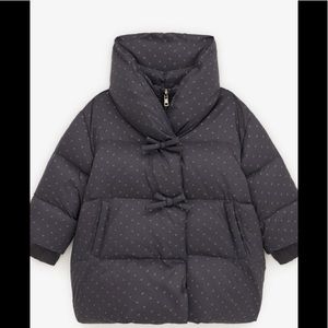 ZARA Baby Girl Sparkly Down Puffer Size 3-4 NWT